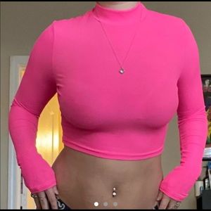 Pink crop top